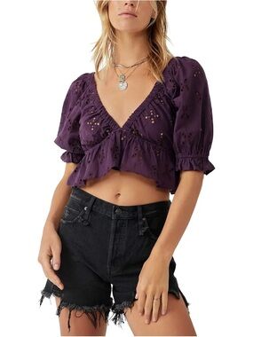 Free People Gardenia Crop Top